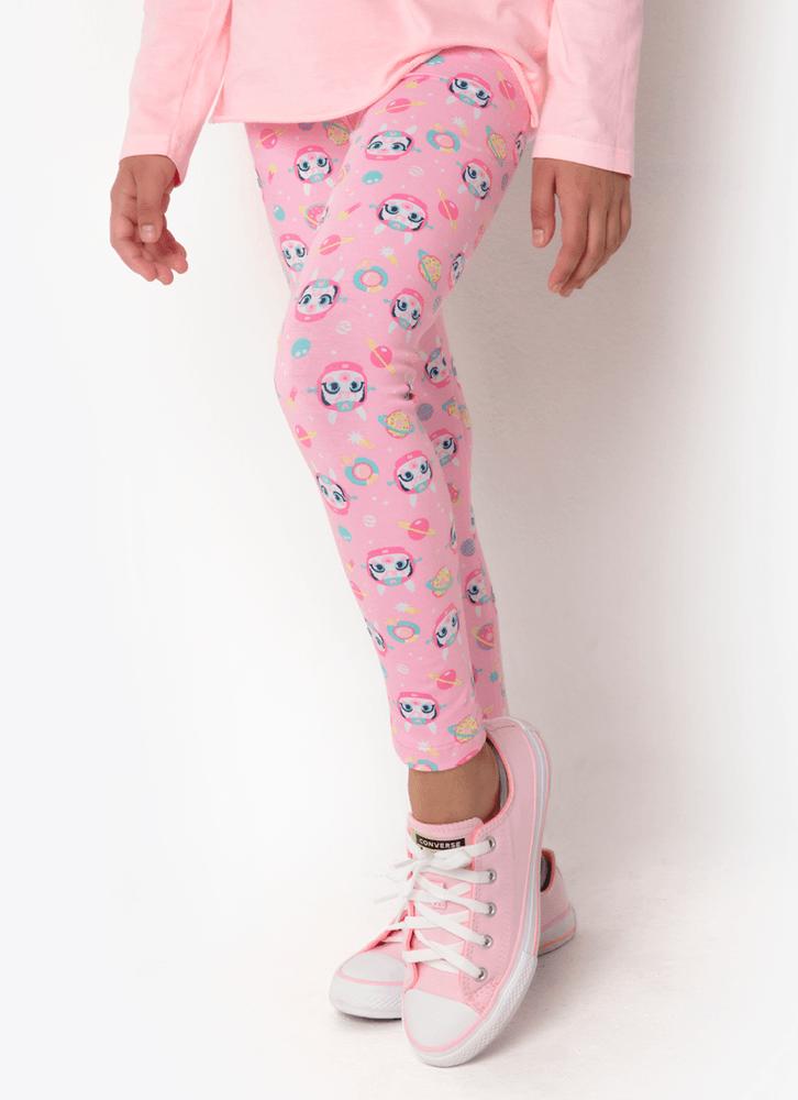 Calca-Legging-Infantil-Cotton-Lhama-Space