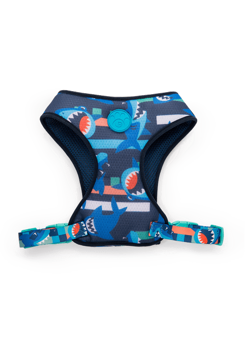 Peitoral Style para Pets Tubarão Gamer