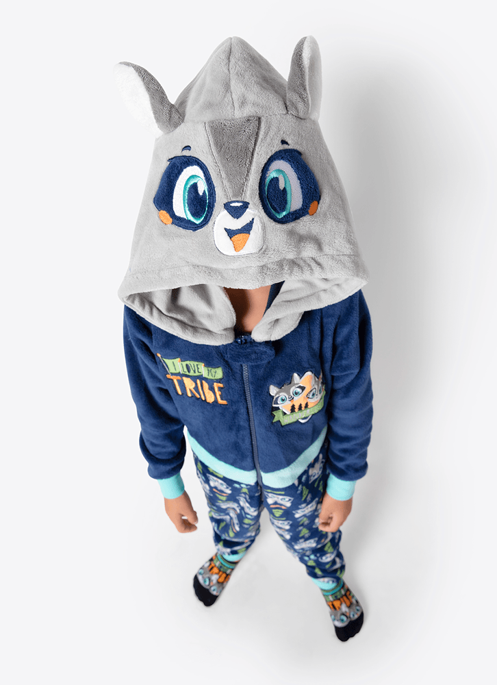 Macacao-Manga-Longa-Unissex-Infantil-Soft-Familia-Guaxinim