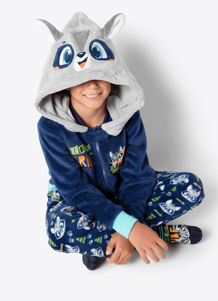 Macacao-Manga-Longa-Unissex-Infantil-Soft-Familia-Guaxinim