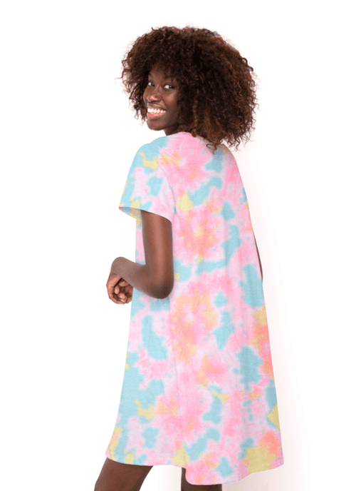 Camisola Manga Curta Viscolycra Feminino Tie Dye