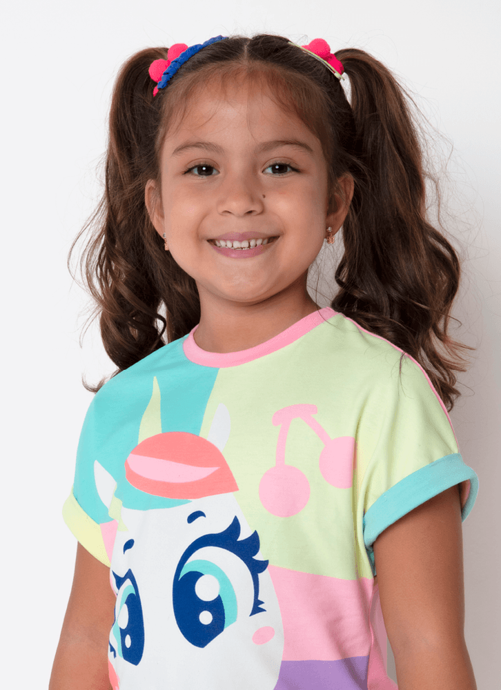 Pijama-Manga-Curta-Viscolycra-Menina-Unicornio-Cherry