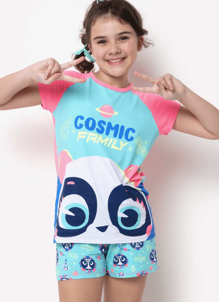 Pijama-Manga-Curta-Viscolycra-Menina-Teen-Familia-Panda