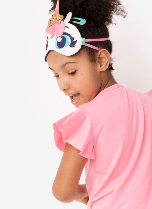 Pijama Manga Curta Menina Teen Viscolycra Unicórnio