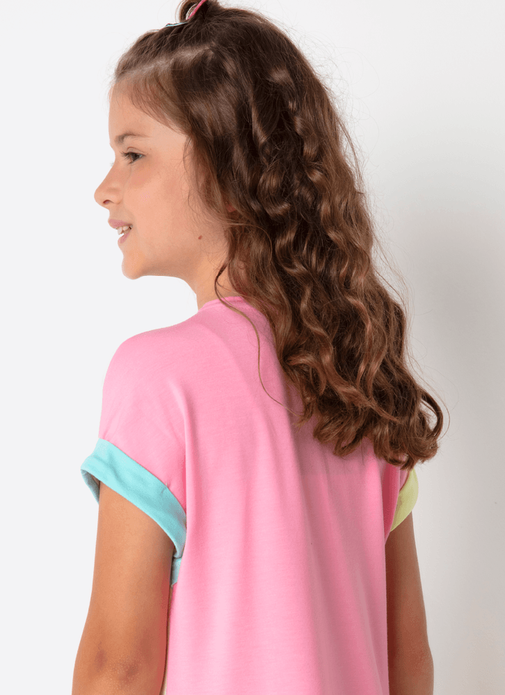 Camisola-Manga-Curta-Viscolycra-Menina-Teen-Unicornio-Cherry