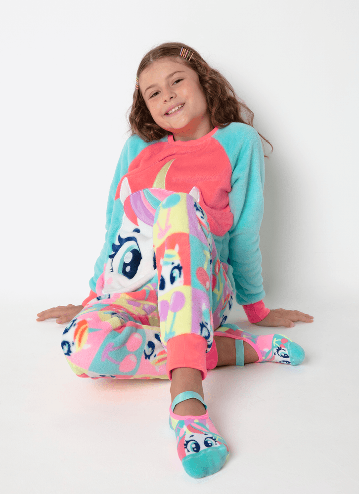 Pijama-Manga-Longa-Soft-Menina-Teen-Unicornio-Cherry