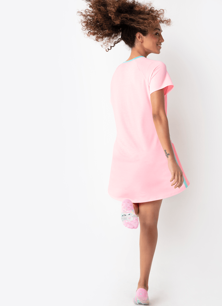 Camisola-Manga-Curta-Viscolycra-Feminino-Unicornio-Love