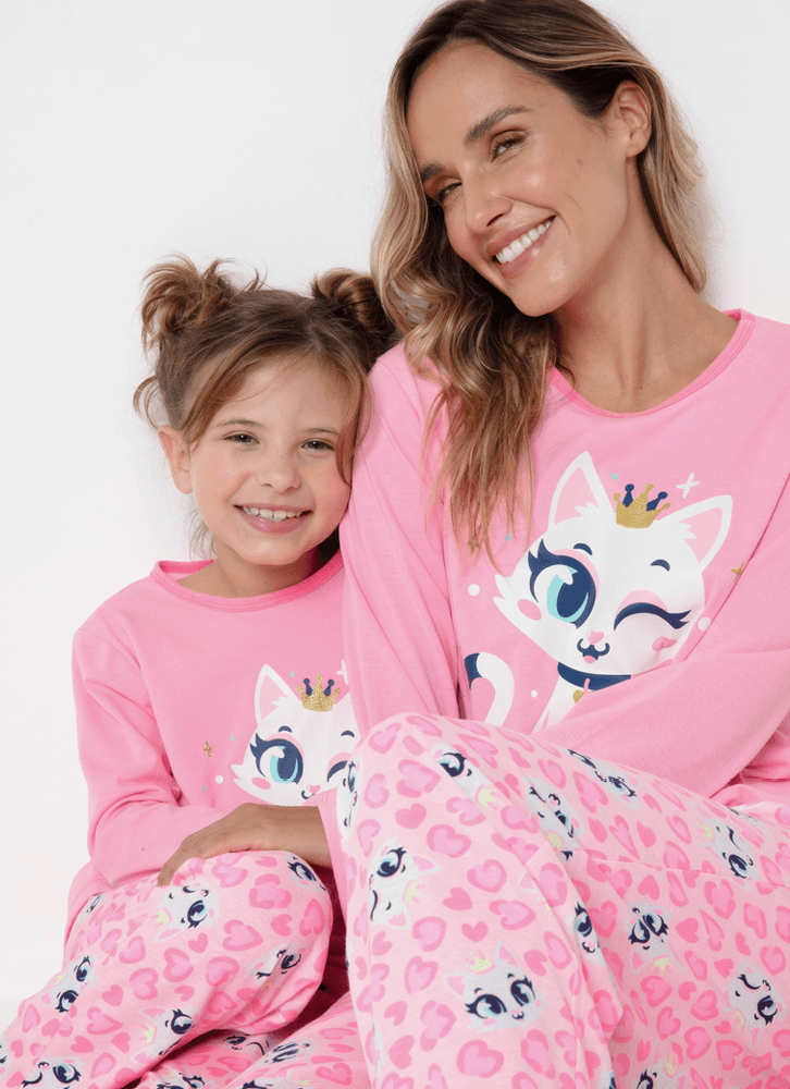 Pijama-Manga-Longa-Algodao-Feminino-Gata-Romantica