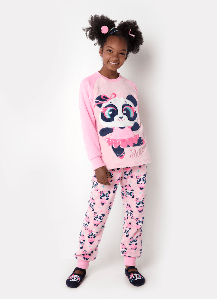 Pijama-Manga-Longa-Menina-Teen-Soft-Panda-Bailarina
