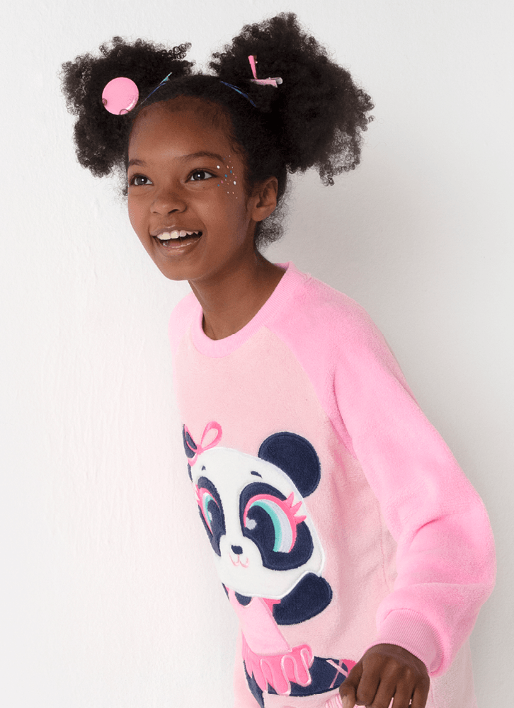 Pijama-Manga-Longa-Menina-Teen-Soft-Panda-Bailarina
