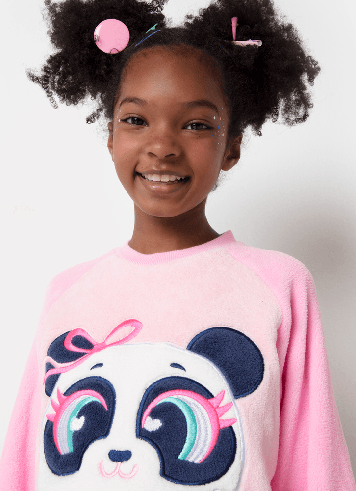 Pijama-Manga-Longa-Menina-Teen-Soft-Panda-Bailarina