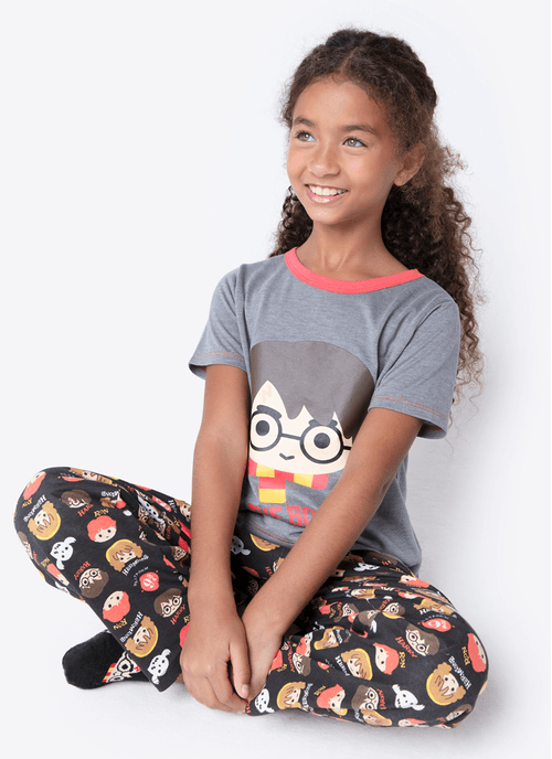 Pijama Manga Curta Menina Harry Potter