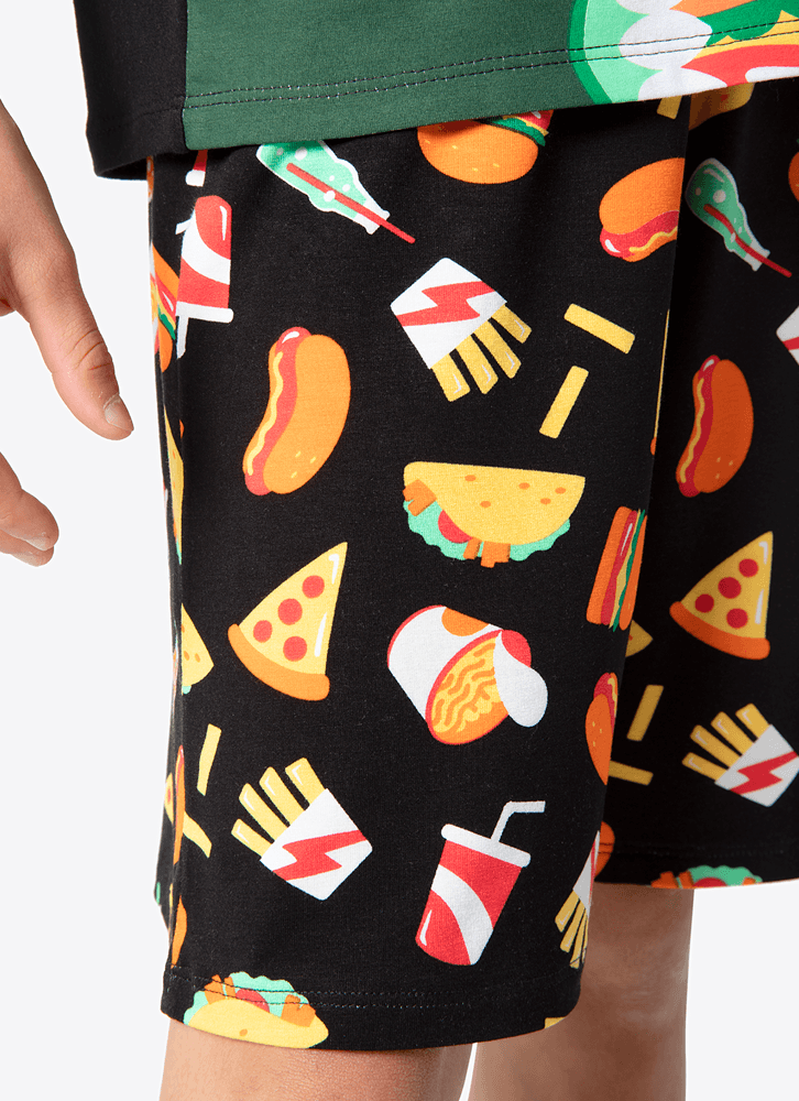 Pijama-Manga-Curta-Menino-Viscolycra-Dino-Food