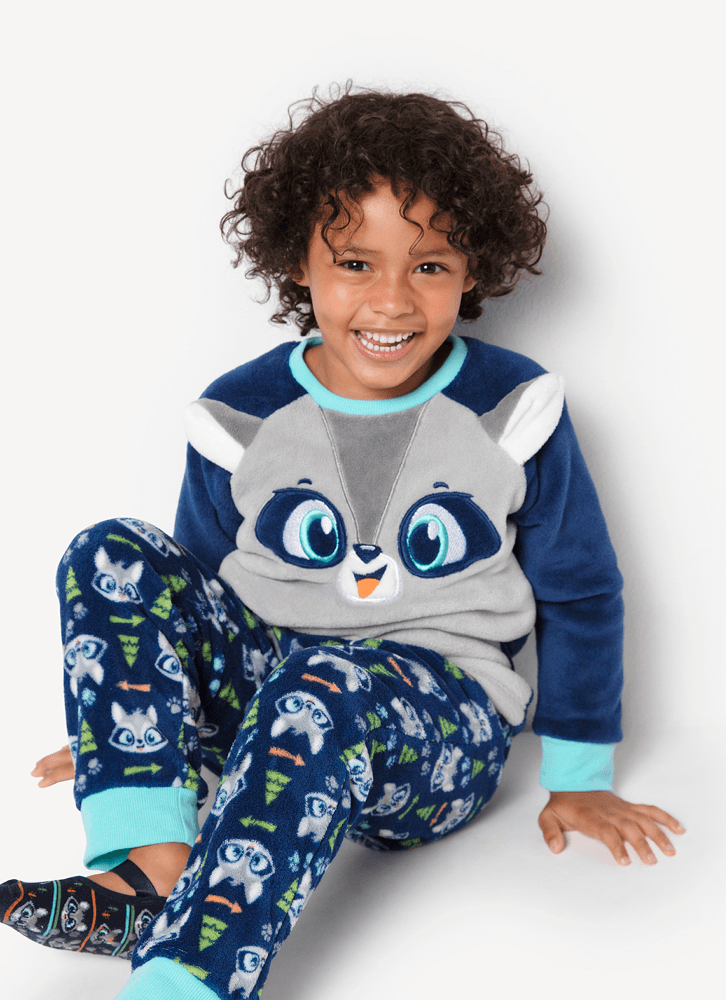 Pijama-Manga-Longa-Menino-Teen-Soft-Familia-Guaxinim