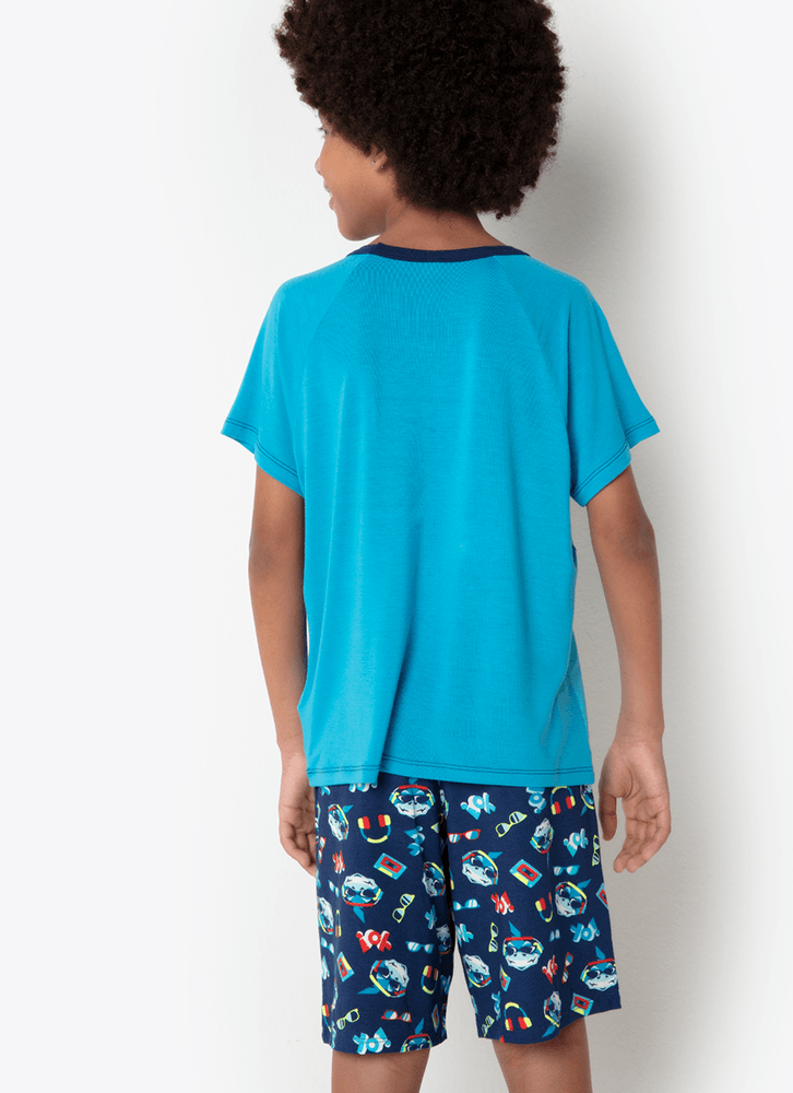 Pijama-Manga-Curta-Viscolycra-Menino-Teen-Tubarao-Hip-Hop