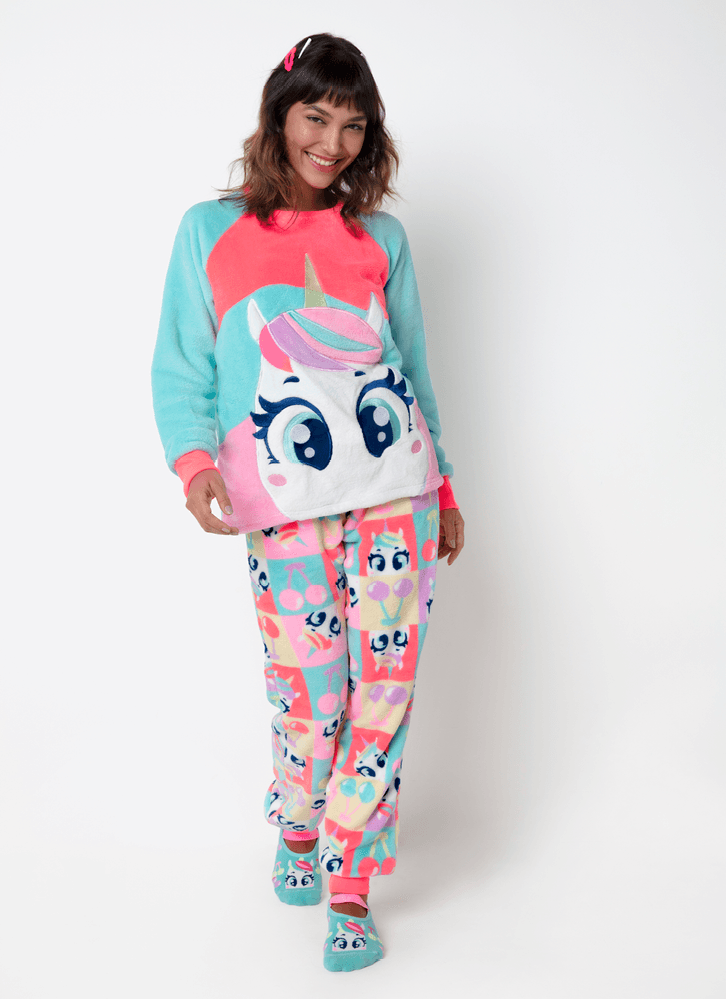 Pijama-Manga-Longa-Soft-Feminino-Unicornio-Cherry