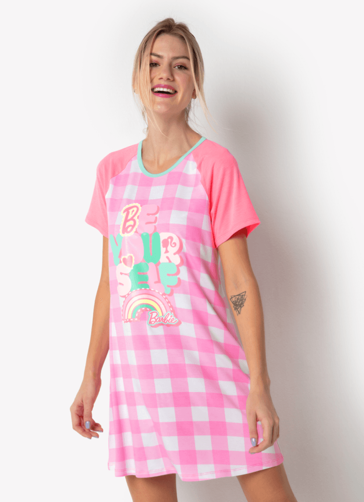 Camisola-Manga-Curta-Viscolycra-Feminino-Barbie