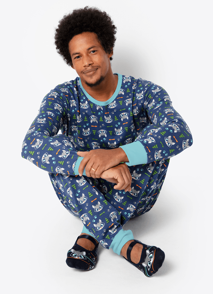 Pijama-Manga-Longa-Masculino-Viscolycra-Familia-Guaxinim