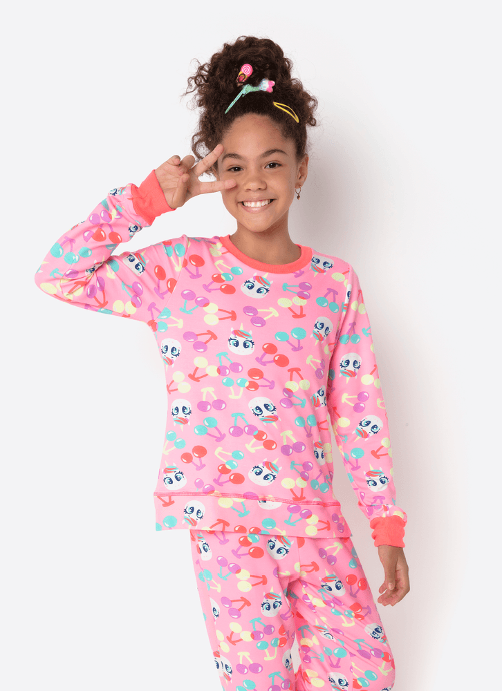 Pijama-Manga-Longa-Ultra-Visco-Menina-Teen-Unicornio-Cherry