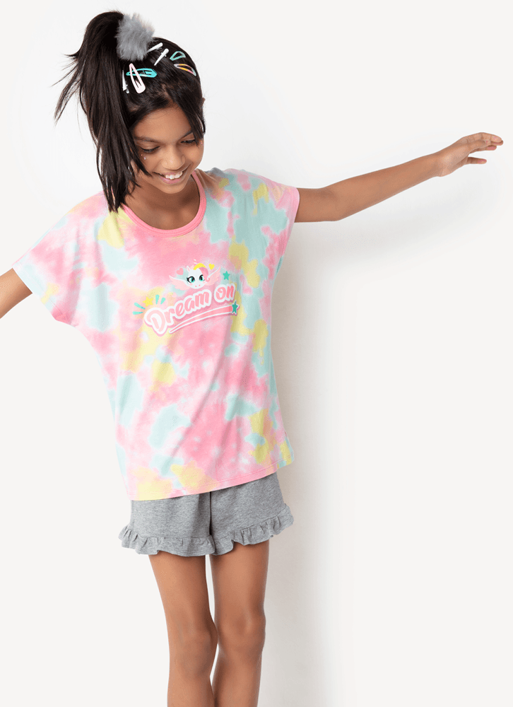 Pijama-Manga-Curta-Viscolycra-Menina-Unicornio-Love