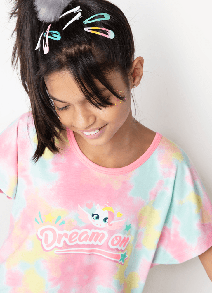 Pijama-Manga-Curta-Viscolycra-Menina-Unicornio-Love