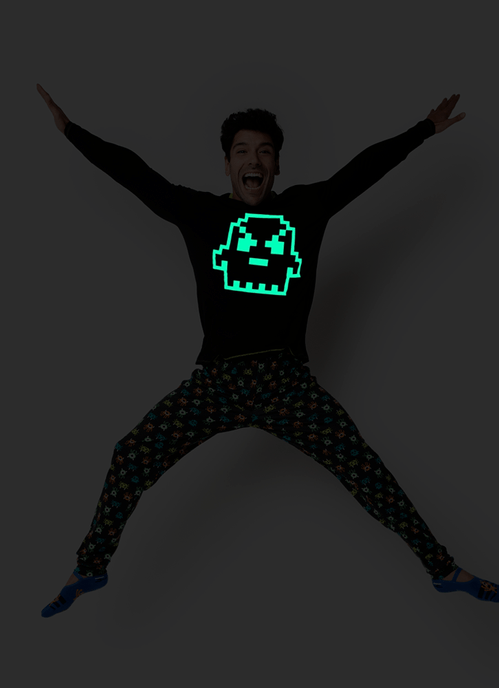 Pijama Manga Longa Viscolycra Masculino Alien