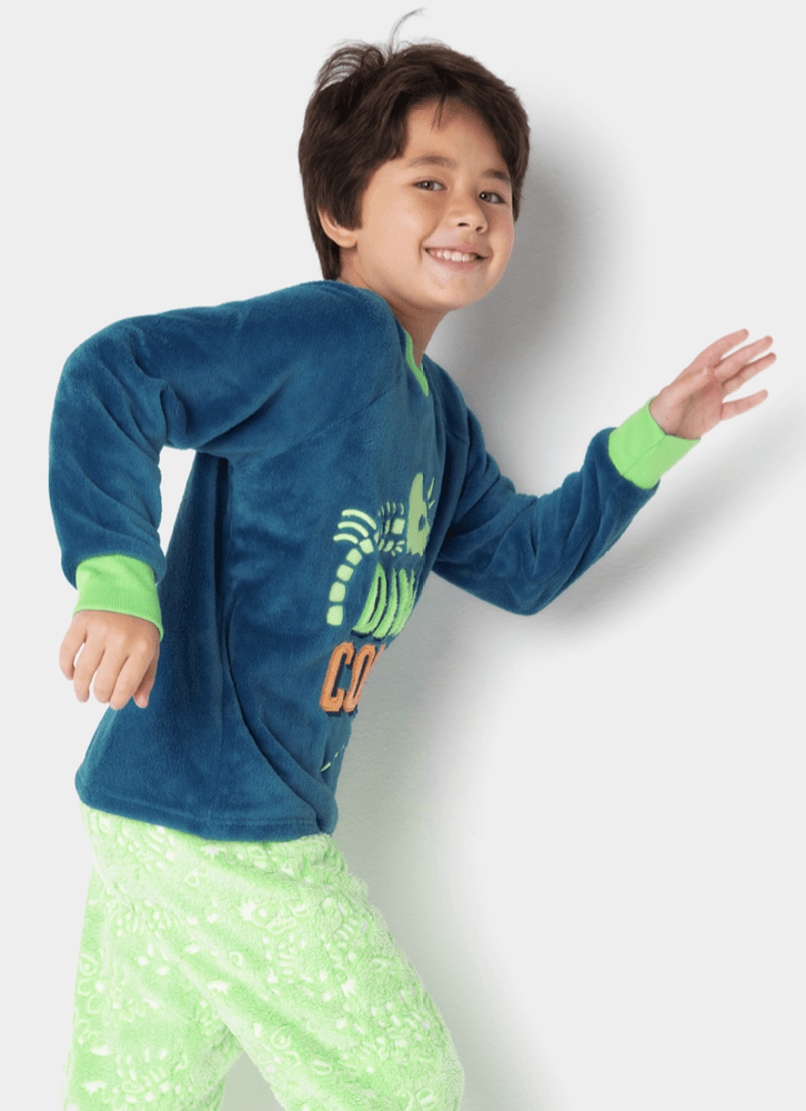 Pijama-Manga-Longa-Menino-Teen-Soft-Dinossauro-Fosseis