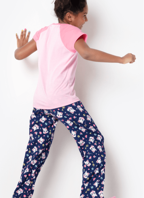 Pijama Longo Manga Curta Menina Teen Viscolycra Lhama Secret