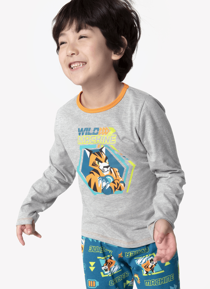 Pijama-Manga-Longa-Algodao-Menino-Tigre-Robo