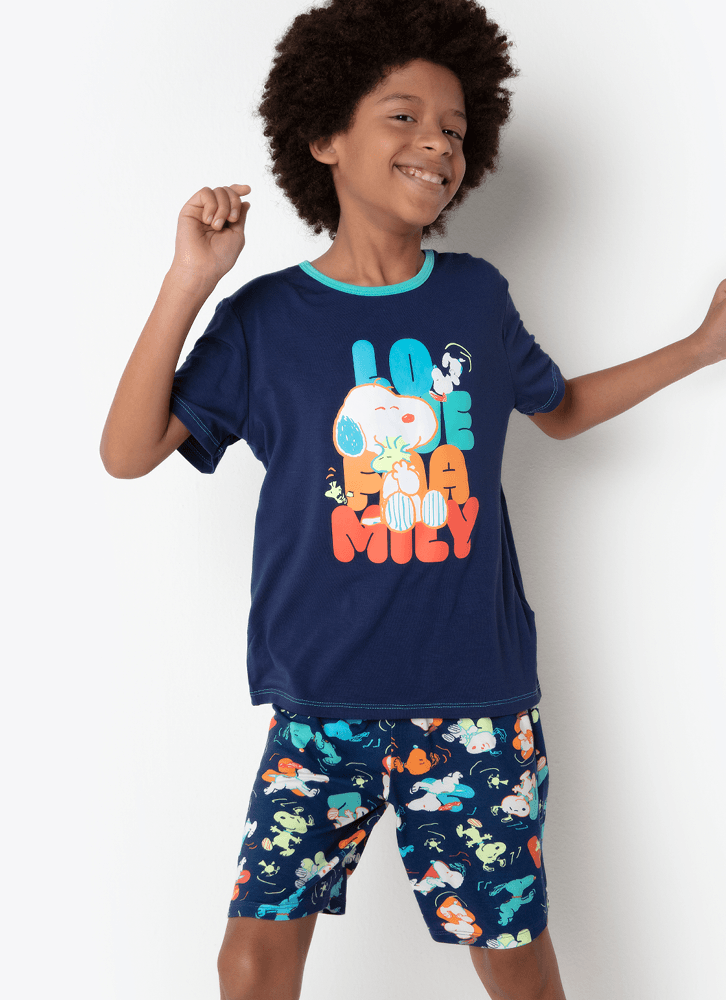 Pijama-Manga-Curta-Viscolycra-Menino-Teen-Snoopy