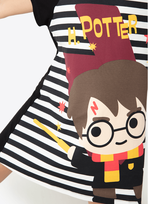 Camisola Manga Curta Infantil Viscolycra Harry Potter