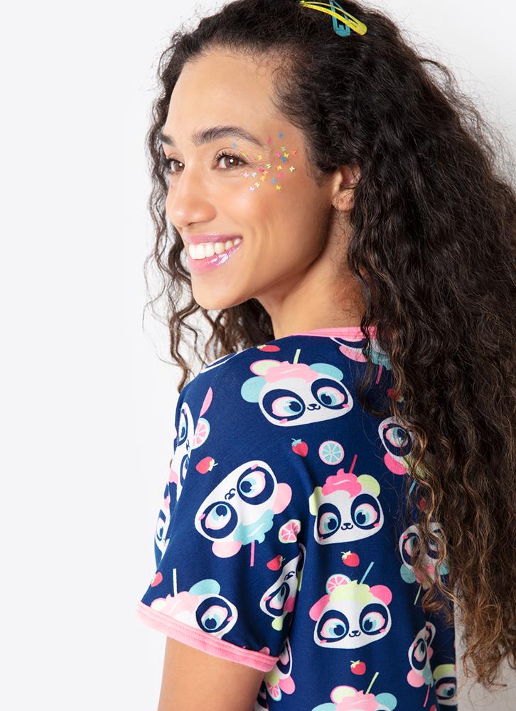 Camisola-Manga-Curta-Viscolycra-Feminino-Panda-Shake