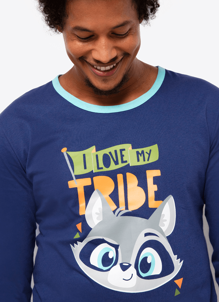 Pijama-Manga-Longa-Masculino-Algodao-Familia-Guaxinim