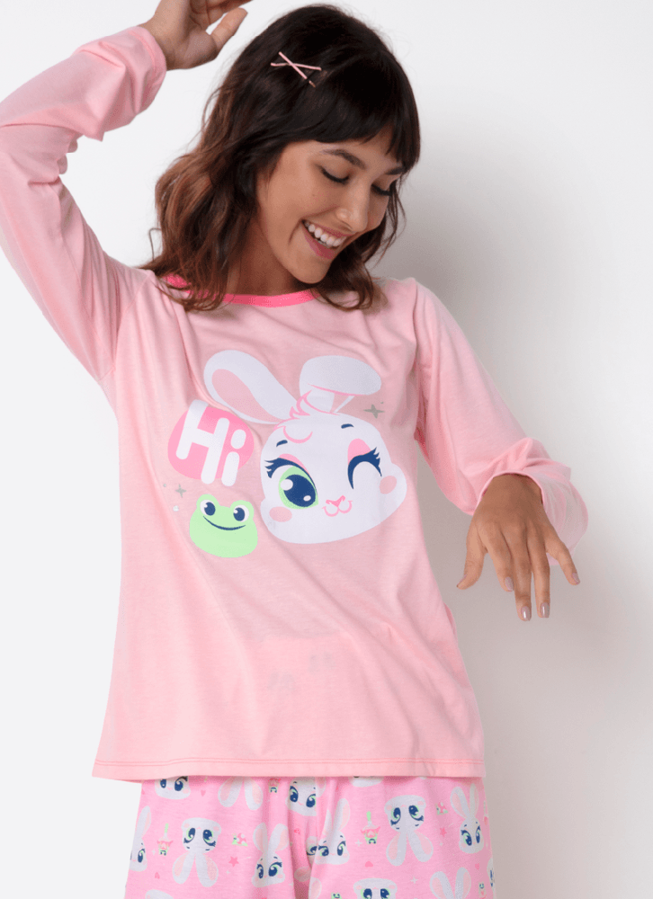 Pijama-Manga-Longa-Feminino-Coelha-Romantica