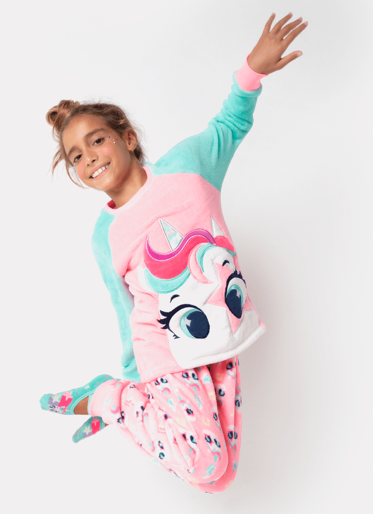 Pijama-Manga-Longa-Menina-Teen-Soft-Unicornio-Popstar