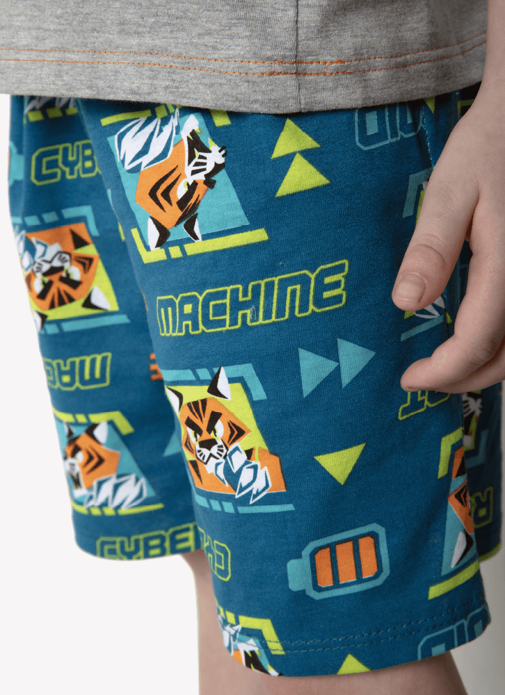 Pijama-Manga-Curta-Menino-Tigre-Robo