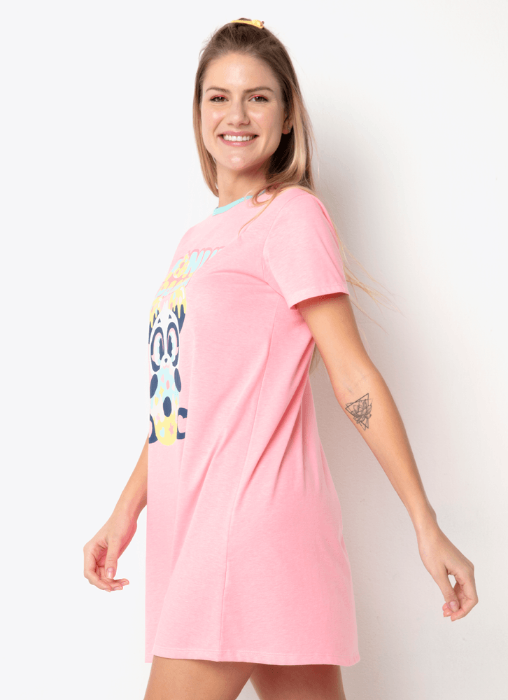 Camisola-Manga-Curta-Feminino-Panda-Donut