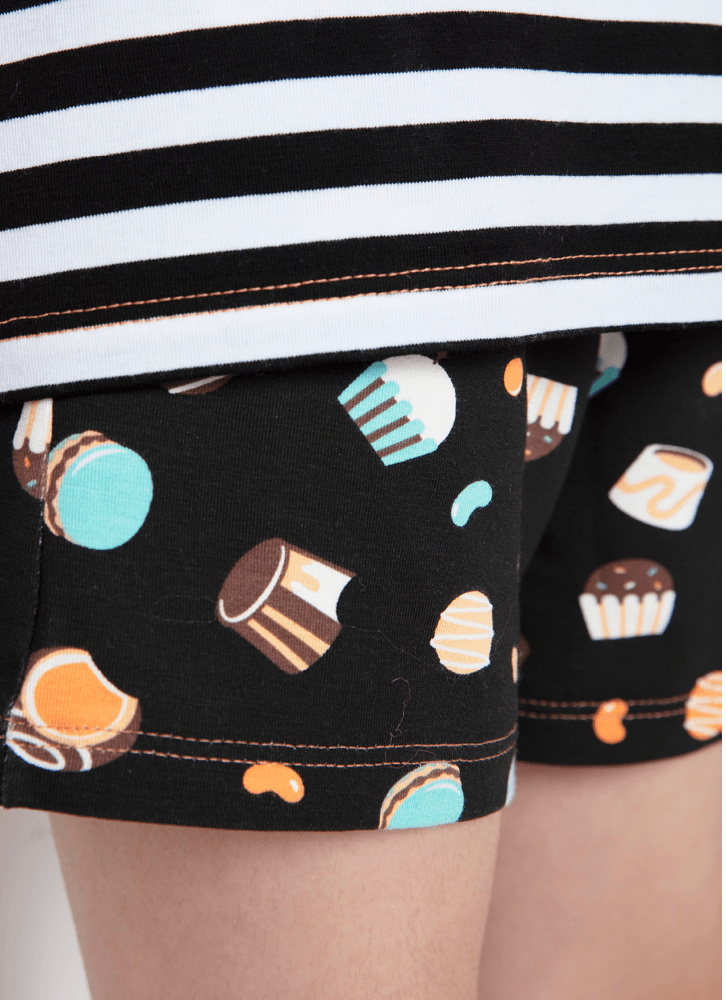 Pijama-Manga-Curta-Menina-Teen-Viscolycra-Better-Together