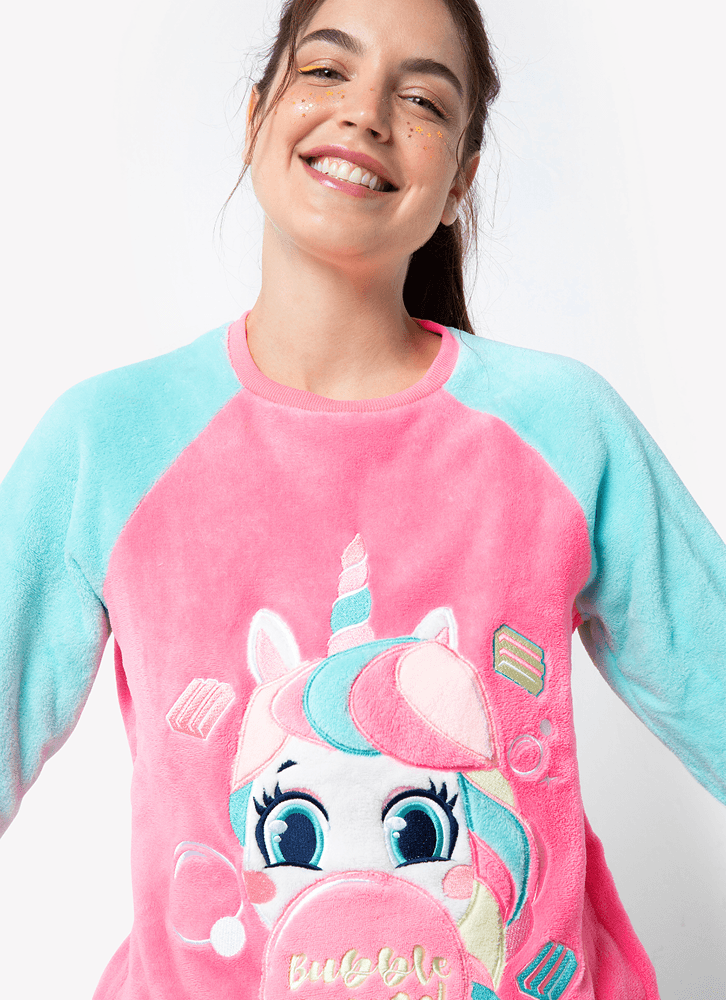 Pijama-Manga-Longa-Menina-Feminino-Soft-Unicornio-Shine---Brilha-No-Escuro