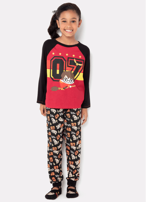 Pijama Manga Longa Menina Viscolycra Harry Potter