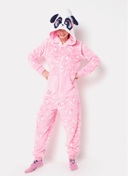 Macacão Manga Longa Feminino Soft Panda Bailarina