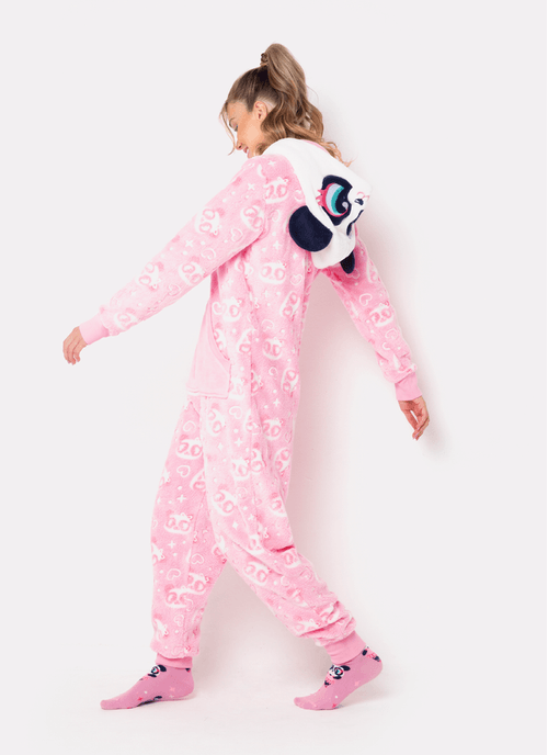 Macacão Manga Longa Feminino Soft Panda Bailarina