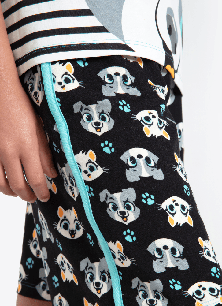 Pijama-Manga-Curta-Menino-Teen-Viscolycra-Familia-Pets