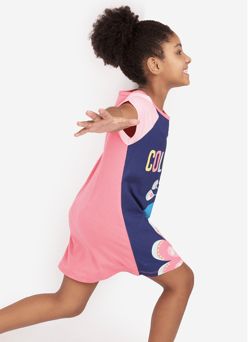 Camisola Manga Curta Viscolycra Menina Pavão