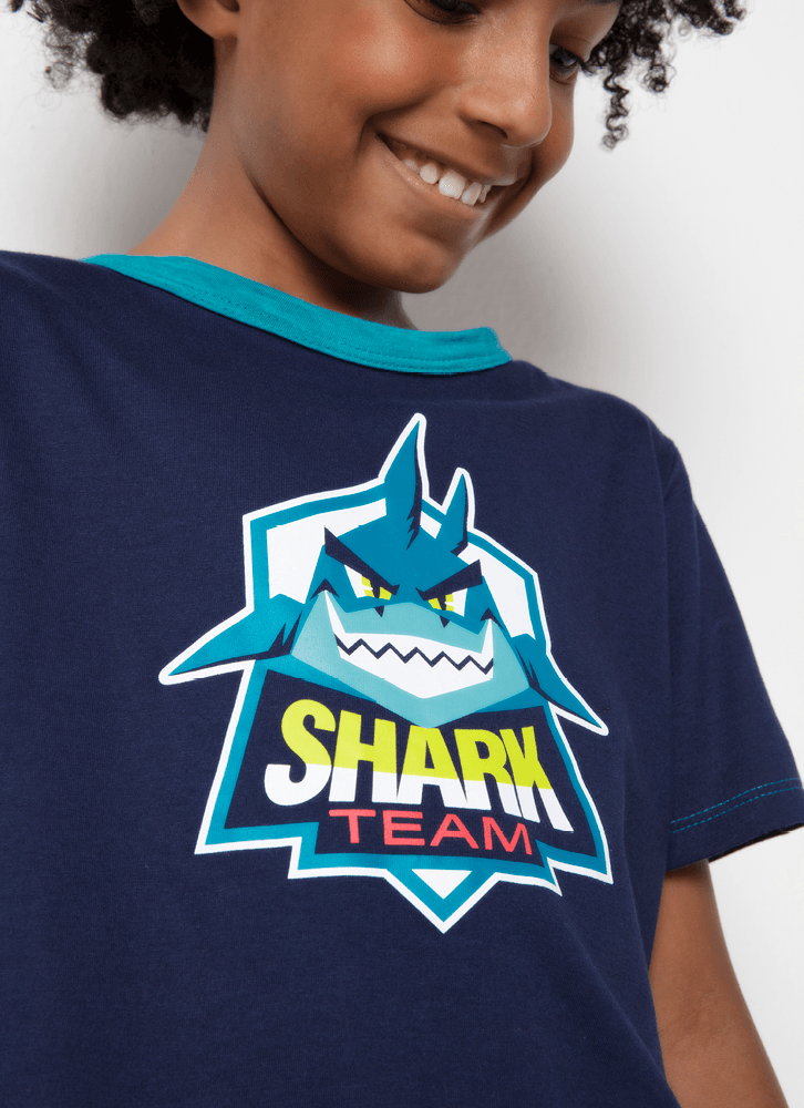 Pijama-Manga-Curta-Menino-Algodao-Tubarao-Gamer