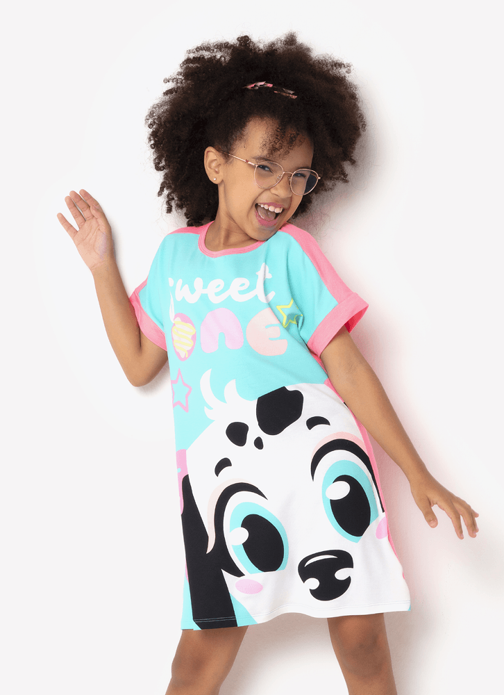 Camisola-Manga-Curta-Viscolycra-Menina-Teen-Dalmata-Donut