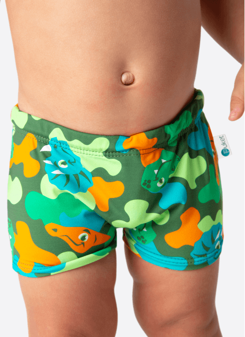 Sunga Boxer Bebê Menino Dino Trio