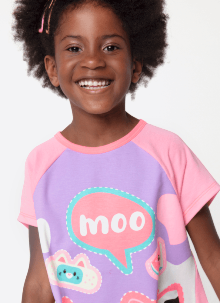 Camisola-Manga-Curta-Viscolycra-Menina-Vaca-Patches