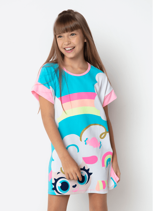 Camisola Manga Curta Viscolycra Menina Teen Ovelha