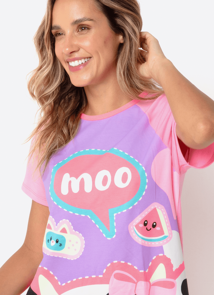 Camisola-Manga-Curta-Viscolycra-Feminina-Vaca-Patches